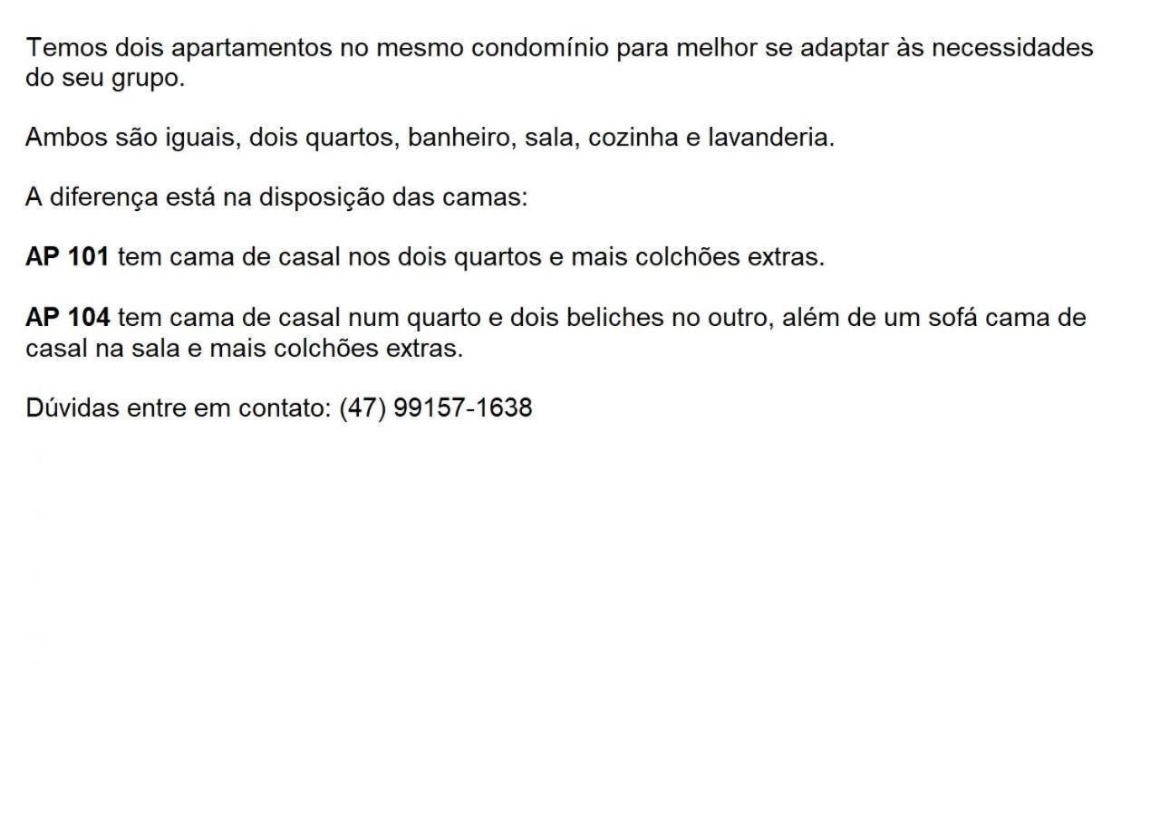 Apartamento Inteiro 2 Quartos Mobiliado Jaraguá do Sul 外观 照片